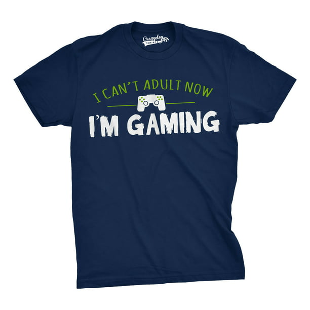 Gaming T-shirt Mens Funny Gamer Shirt Humor Tee Shirt Console gaming shirt